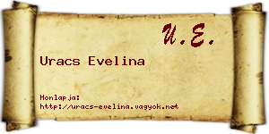 Uracs Evelina névjegykártya